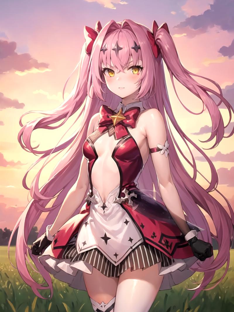 2521489686-masterpiece, best quality, 1girl, solo, dstomoca, pink hair, very long hair, two side up, yellow eyes, small breasts, star hair.png